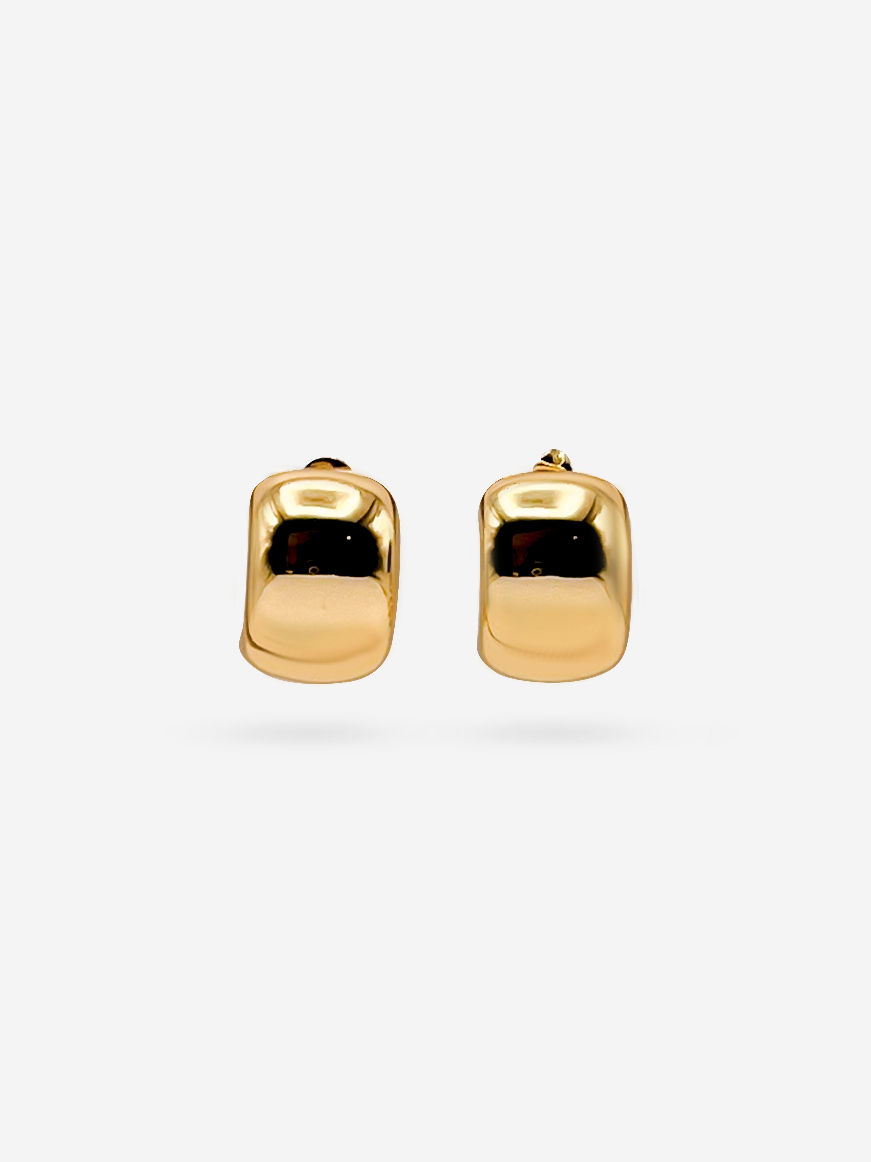 18k Gold Plate Hoops